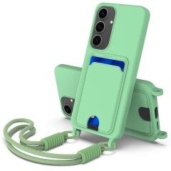 Защитный чехол Reframe Silicone Holder для Samsung Galaxy S24 (S921) - Green