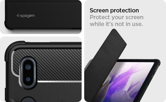 Защитный чехол Spigen (SGP) Rugged Armor Pro (FT) для Samsung Galaxy Tab S7 FE (T730/T736) - Black