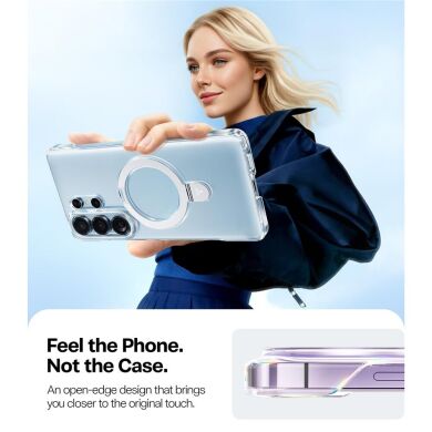 Защитный чехол TORRAS Ostand Q1 Slim (with MagSafe) для Samsung Galaxy S26 Ultra - Clear