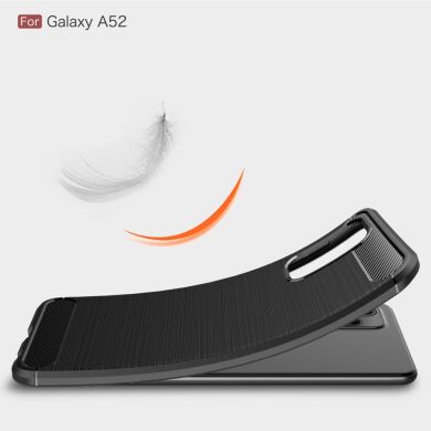 Захисний чохол UniCase Carbon для Samsung Galaxy A52 (A525) / A52s (A528) - Black