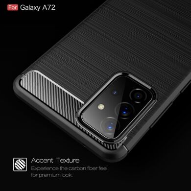 Защитный чехол UniCase Carbon для Samsung Galaxy A72 (А725) - Black