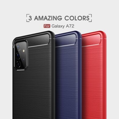 Защитный чехол UniCase Carbon для Samsung Galaxy A72 (А725) - Red
