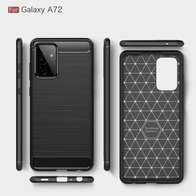 Захисний чохол UniCase Carbon для Samsung Galaxy A72 (А725) - Red