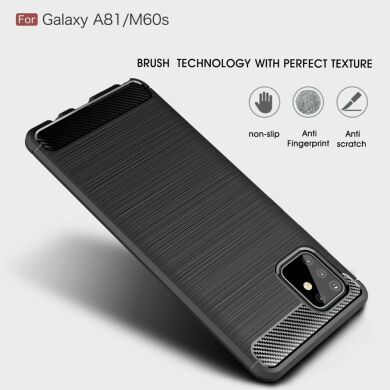 Защитный чехол UniCase Carbon для Samsung Galaxy Note 10 Lite (N770) - Black