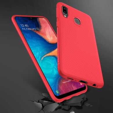 Защитный чехол UniCase Twill Soft для Samsung Galaxy A20e (A202) - Red