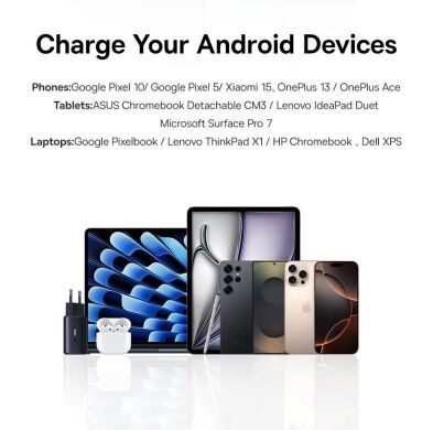 Мережевий зарядний пристрій Baseus PicoGo AE11 2C+U (67W) E0121200 - Black