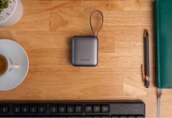 Внешний аккумулятор SWISSTEN Extra Small 22.5W (10000mAh) + кабель Type-C + Lightning - Silver