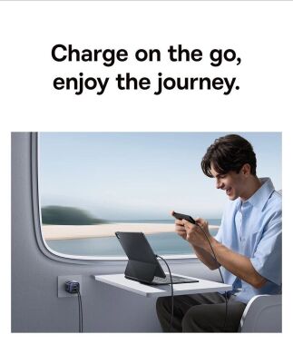 Мережевий зарядний пристрій Baseus PicoGo AE11 2C+U (67W) E0121200 - Black