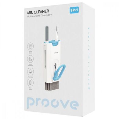 Набір для чищення гаджетів Proove Mr. Cleaner 8 in 1 - White