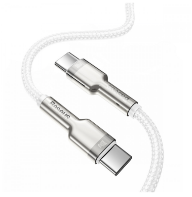Кабель Baseus Cafule Metal Type-C to Type-C (100W, 1m) CATJK-C02 - White