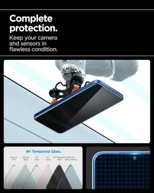 Комплект захисних стекол Spigen GLAS.tR EZ Fit Privacy для Samsung Galaxy S24 Plus (S926) / Galaxy S25 Plus (S936) AGL09307