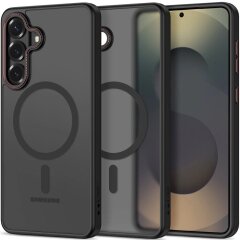 Защитный чехол Tech-Protect MagCam MagSafe для Samsung Galaxy S26 (S942) - Matte Black / Red