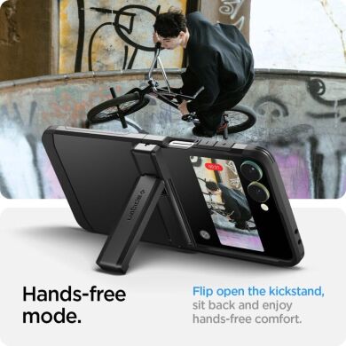 Защитный чехол Spigen (SGP) Tough Armor Pro (MagFit) для Samsung Galaxy Flip 7 (ACS09561) - Black
