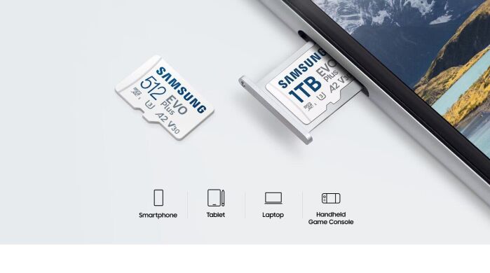 Карта пам’яті MicroSDXC Samsung EVO Plus 64GB C10 UHS-I R160MB/s + адаптер (MB-MC64SA/EU) - White