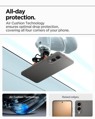 Захисний чохол Spigen (SGP) Liquid Air для Samsung Galaxy S25 Edge (S937) ACS09420 - Matte Black