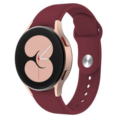 Ремешок Deexe Soft Touch для Samsung Galaxy Watch 5 (40/44mm) / 5 Pro (45mm) - Wine Red