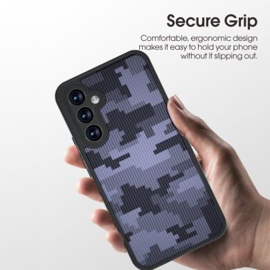 Захисний чохол IBMRS Military для Samsung Galaxy A35 (A356) - Grid Camouflage