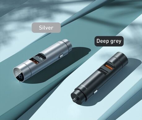 FM модулятор Baseus Energy Column 18W (CCNLZ-C0S) - Silver