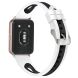 Ремінець Deexe Holes Design для Samsung Galaxy Fit 3 - Black / White