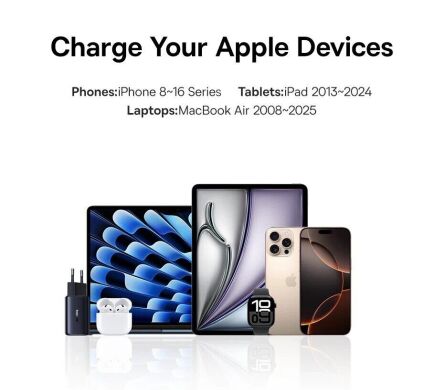 Мережевий зарядний пристрій Baseus PicoGo AE11 2C+U (67W) E0121200 - Black