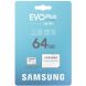 Карта пам’яті MicroSDXC Samsung EVO Plus 64GB C10 UHS-I R160MB/s + адаптер (MB-MC64SA/EU) - White