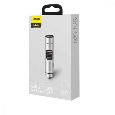 FM модулятор Baseus Energy Column 18W (CCNLZ-C0S) - Silver