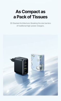 Сетевое зарядное устройство Baseus EnerFill FE22 100W (2Type-C + USB) E0123801 - White