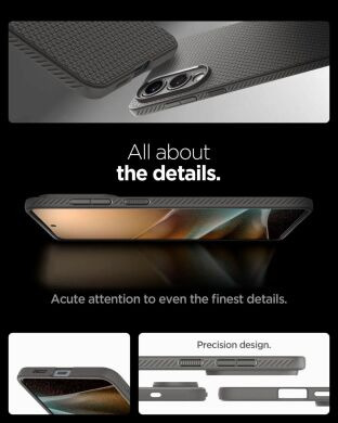 Захисний чохол Spigen (SGP) Liquid Air для Samsung Galaxy S25 Edge (S937) ACS09420 - Matte Black