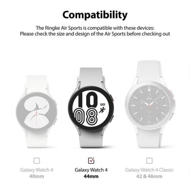 Защитный чехол RINGKE Air Sports для Samsung Galaxy Watch 4 (44mm) - Matte Clear