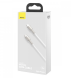 Кабель Baseus Cafule Metal Type-C to Type-C (100W, 1m) CATJK-C02 - White