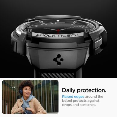 Захисний чохол Spigen (SGP) Rugged Armor Pro (FW) для Samsung Galaxy Watch 6 Classic (43mm) - Black