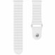 Ремінець Deexe Silicone Strap для годинників з шириною кріплення 22мм - White