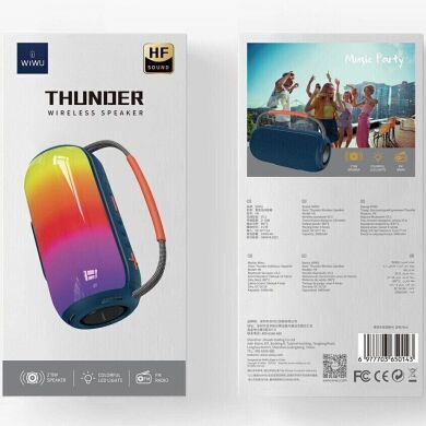 Портативная акустика WIWU H6 Thunder Wireless Speaker - Blue