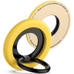 Магнитное кольцо-держатель Spigen (SGP) Nano Pop Ring (MagFit) AMP09027 - Mango Yellow