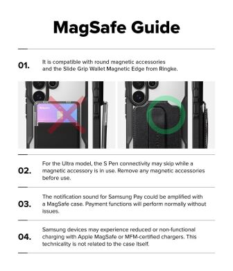 Защитный чехол Ringke Fusion X MagSafe для Samsung Galaxy S26 Ultra (S948) 8800328814660 - Black