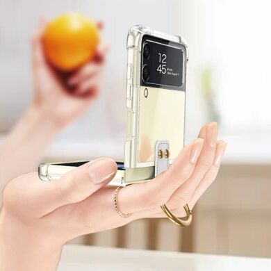 Защитный чехол GKK AirBag with Ring для Samsung Galaxy Flip 4 - Transparent