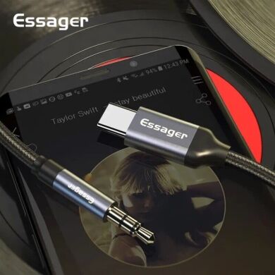 AUX-кабель ESSAGER E02 Type-С to 3.5mm (1m) EZJE02-0G - Grey