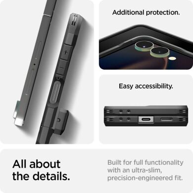 Защитный чехол Spigen (SGP) Tough Armor Pro (MagFit) для Samsung Galaxy Flip 7 (ACS09561) - Black