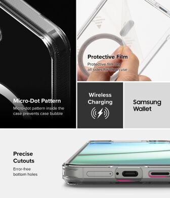 Захисний чохол Ringke Fusion Magnetic для Samsung Galaxy S25 (S931) 8800274968103 - Clear