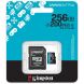 Карта памяти Kingston MicroSDXC Canvas Go Plus Gen4 256GB UHS-I U3 V30 A2 R200 + адаптер (SDCG4/256GB) - Black. Фото 3 из 3