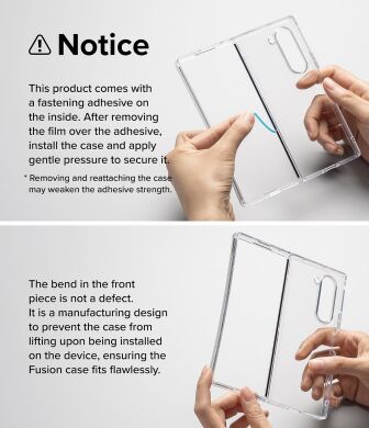 Защитный чехол Ringke Fusion (FF) для Samsung Galaxy Fold 6 (8809961786945) - Clear