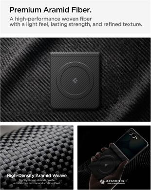 Защитный чехол Spigen AirSkin Aramid (MagFit) для Samsung Galaxy Flip 8 (ACS11513) - Black