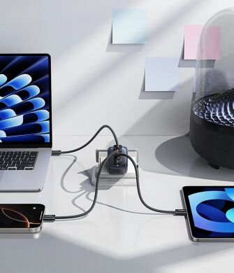 Мережевий зарядний пристрій Baseus PicoGo AE11 2C+U (67W) E0121200 - Black