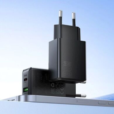 Мережевий зарядний пристрій Hoco N71 PD30W + QC3.0 - Black