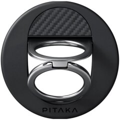 Магнітне кільце-тримач Pitaka MagEZ Grip 3 (MGB2402) - 600D Black / Grey (Twill)