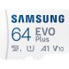 Карта пам’яті MicroSDXC Samsung EVO Plus 64GB C10 UHS-I R160MB/s + адаптер (MB-MC64SA/EU) - White