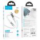 Кабель Hoco U111 Type-C to Type-C 60W (3A, 1.2 m) - Gray. Фото 4 из 6