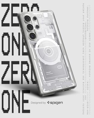 Захисний чохол Spigen (SGP) Ultra Hybrid Zero One (MagFit) для Samsung Galaxy S25 Ultra (S938) ACS08958 - White