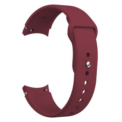 Ремешок Deexe Soft Touch для Samsung Galaxy Watch 5 (40/44mm) / 5 Pro (45mm) - Wine Red