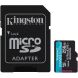 Карта памяти Kingston MicroSDXC Canvas Go Plus Gen4 256GB UHS-I U3 V30 A2 R200 + адаптер (SDCG4/256GB) - Black. Фото 1 из 3